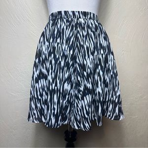 A/X Armani Exchange Circle Skirt Blue Printed 6 NWT!